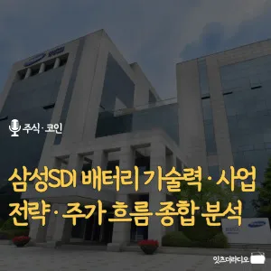 삼성SDI 배터리 기술력·사업 전략·주가 흐름 종합 분석