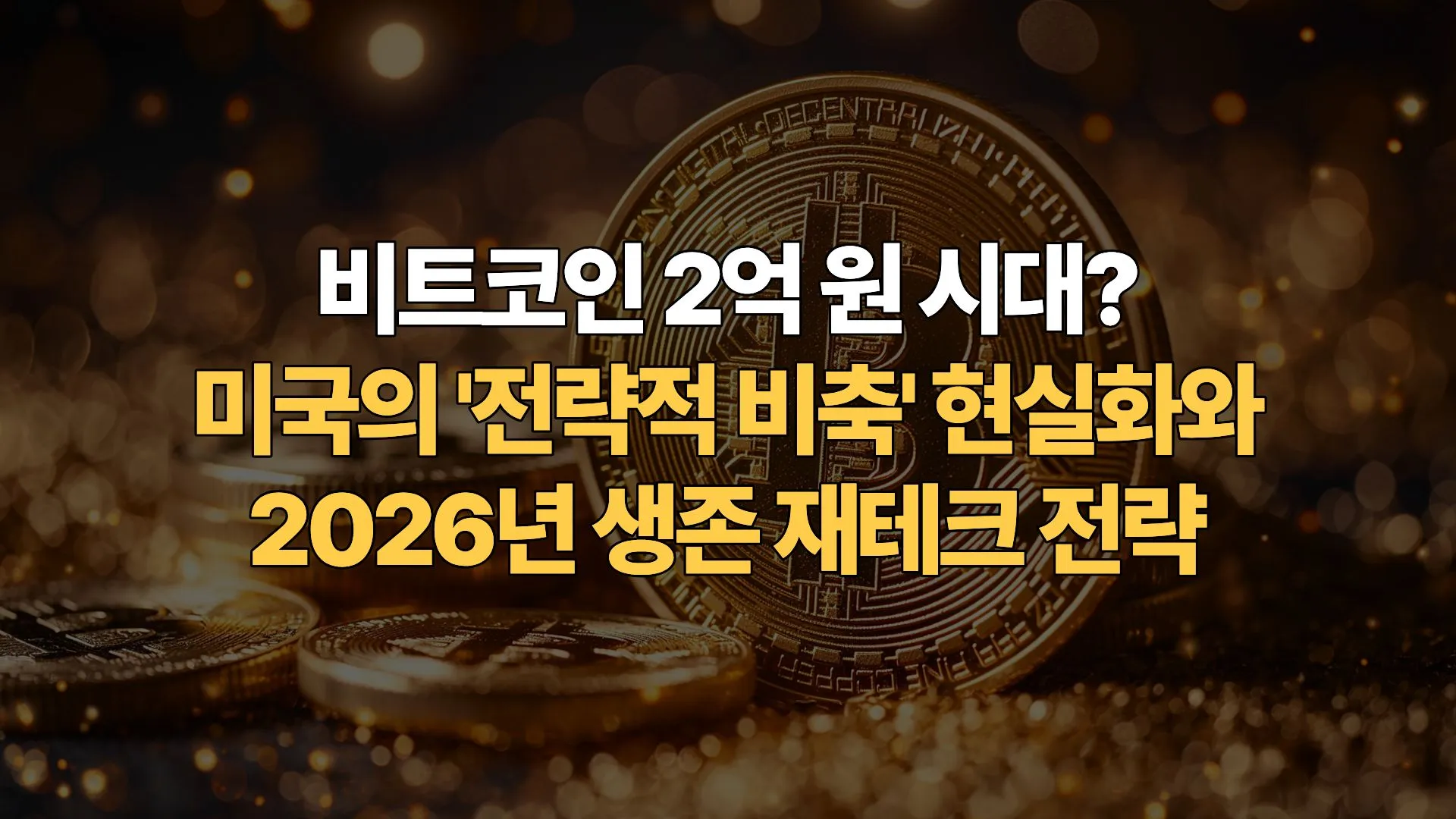 비트코인-2억원-시대-미국의-전략적-비축-현실화와-2026년-생존-재테크-전략