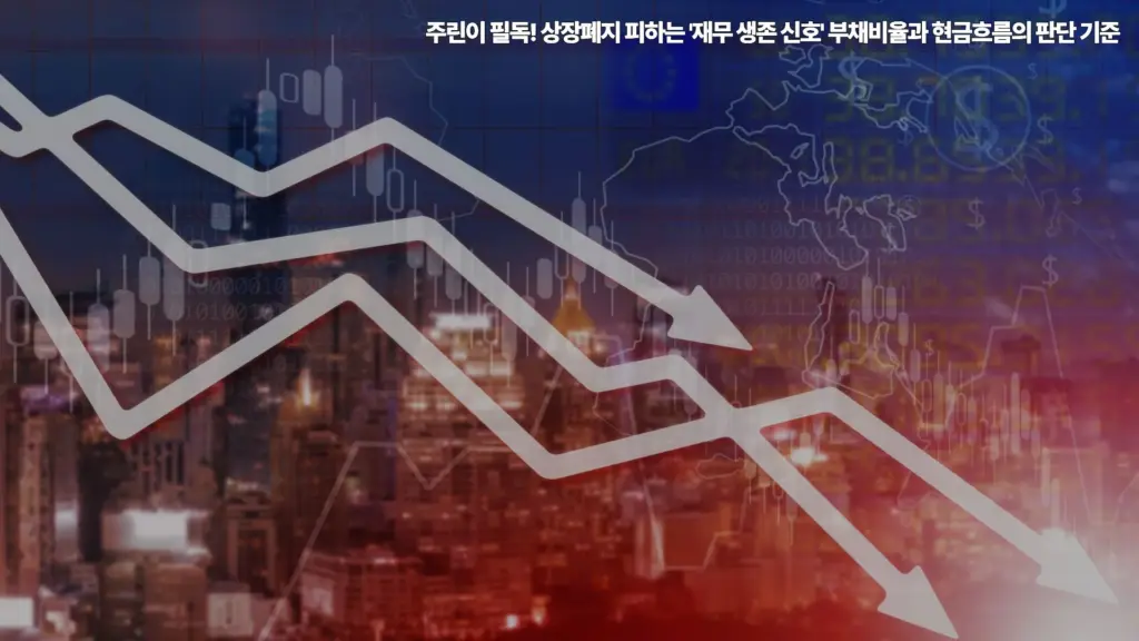 주린이-상장폐지-부채비율-현금흐름