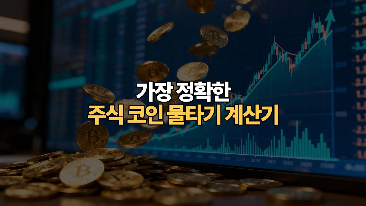 가장 정확한 주식 코인 물타기 계산기